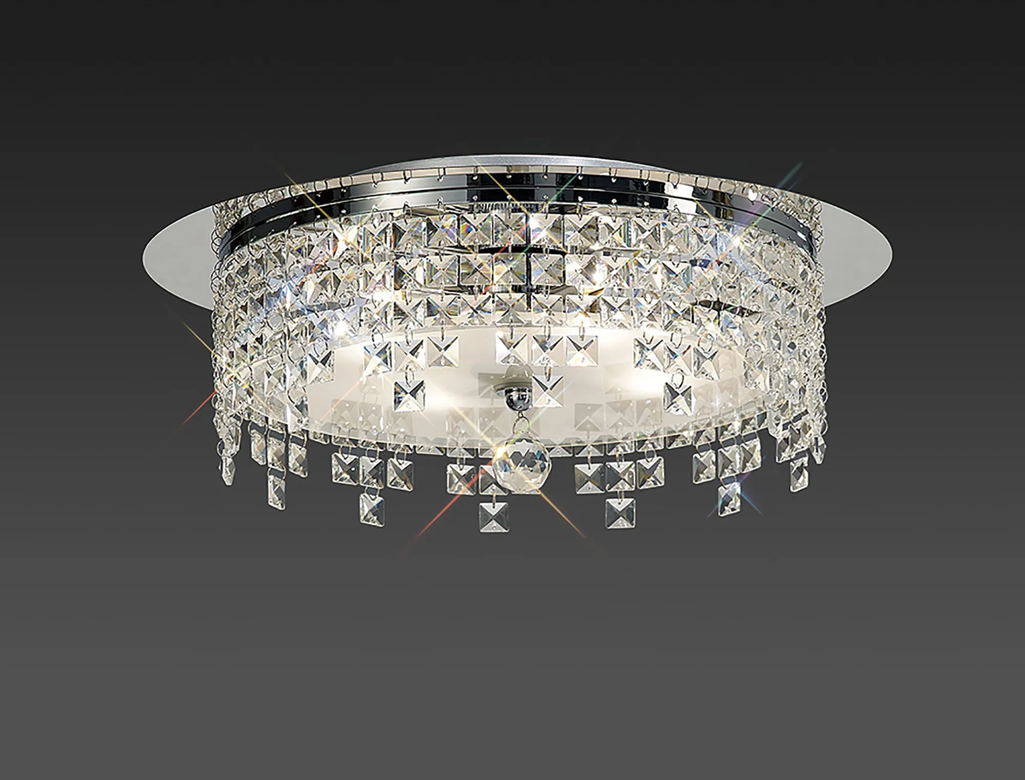 IL30263  Esta Crystal  Flush Ceiling 6 Light